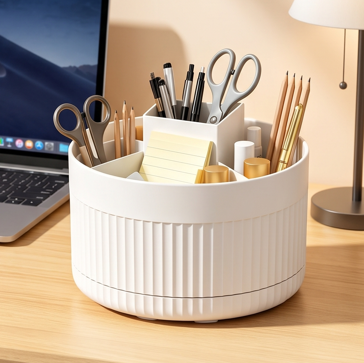 Organizador de maquillaje giratorio 360° LUVYELLE, detalle 3